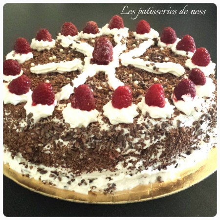 foret noire à la framboise